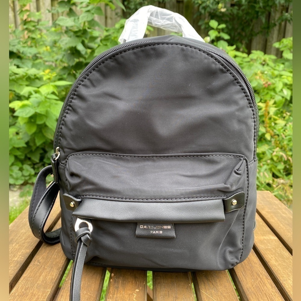 NWT David Jones Mini Backpack- Black - Picture 10 of 15
